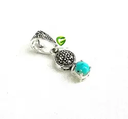 آویزنقره فیروزه نیشابورریز3 کد927