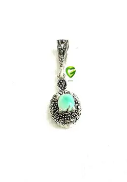 آویزنقره فیروزه نیشابورریز2 کد926