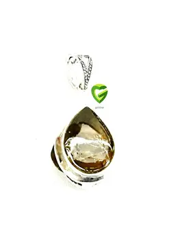 آویزنقره فیروزه نیشابوربرگ کد915