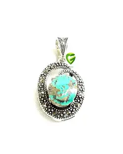 آویزنقره فیروزه نیشابورپیچک کد908