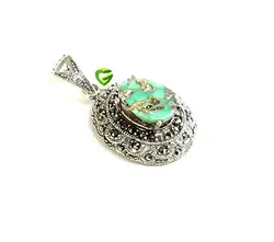 آویزنقره فیروزه نیشابور7 کد872