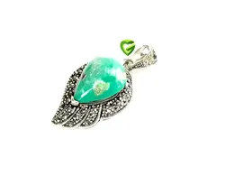 آویزنقره فیروزه درشت کد869