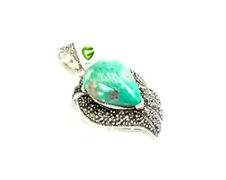 آویزنقره فیروزه درشت کد869