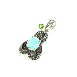 آویز نقره فیروزه کد854