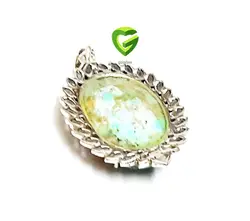 آویزنقره آبی وقلبی کد833