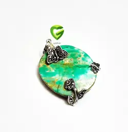 آویزفیروزه پروانه گل کد826