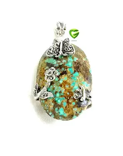 آویزنقره سنجاقک گل کد819