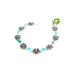دستبندنقره فیروزه زیبا کد817