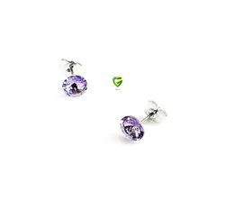 گوشواره بنفش میخی کد813