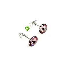 گوشواره گرد زرشکی کد799