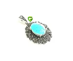 آویزنقره فیروزه زیبا کد796