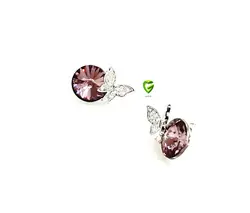 گوشواره زرشکی پروانه کد791