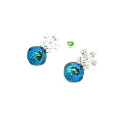 گوشواره سواروسکی مربعی کد783