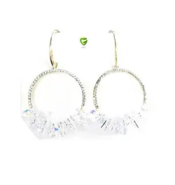 گوشواره سواروسکی زرد کد768