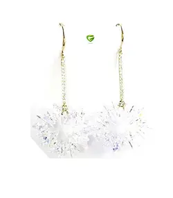 گوشواره آویزگرد زرد کد758