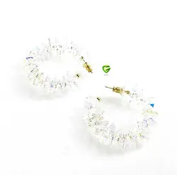 گوشواره سواروسکی گرد کد749