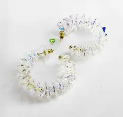 گوشواره سواروسکی گرد کد749