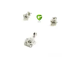 نیمست نقره گلی کد658