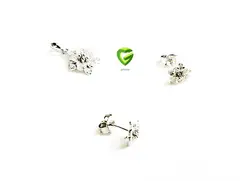 نیمست نقره گلی کد658