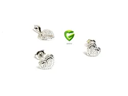 نیمست نقره قلبپر کد645