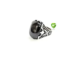 انگشترنقره اونیکس دامله کد602