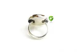 انگشترنقره عقیق ساده کد588