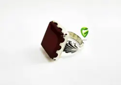 انگشترنقره مردانه شیک1 کد570