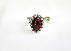 انگشتر نقره یاقوت1 کد571