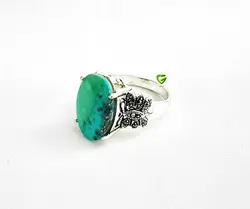 انگشتر نقره فیروزه7 کد554