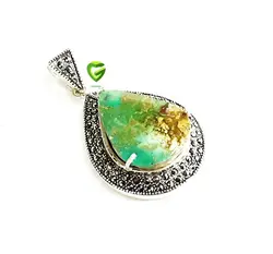 آویز نقره فیروزه کد552