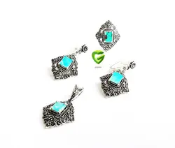 نیمست نقره فیروزه کد553