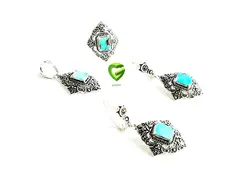 نیمست نقره فیروزه کد553