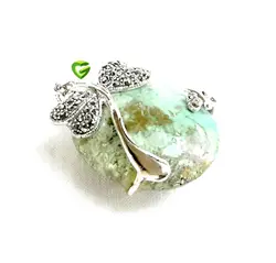 آویزنقره فیروزه اصل کد550