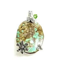 آویزنقره فیروزه اصل کد547