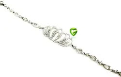 دستبندنقره طرح جواهر کد505