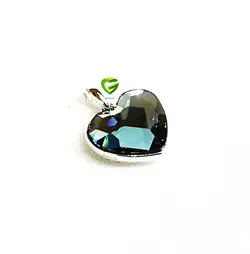 آویزسواروسکی نقره قلب کد463