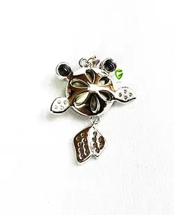 آویزسواروسکی نقره ماهی کد459