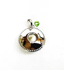 آویزسواروسکی نقره رنگی کد455