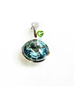 آویزسواروسکی نقره آبی کد443