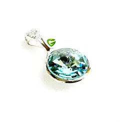 آویزسواروسکی نقره آبی کد443