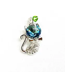 آویزسواروسکی نقره گربا کد441