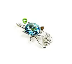 آویزسواروسکی نقره گربا کد441