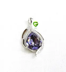 آویزسواروسکی نقره بنفشی کد436