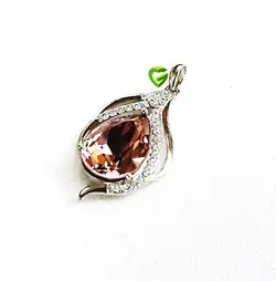 آویزسواروسکی نقره شیک کد437