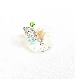 آویزسواروسکی نقره لوزی کد434