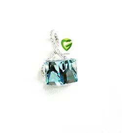 آویزسواروسکی نقره مکعبی کد430