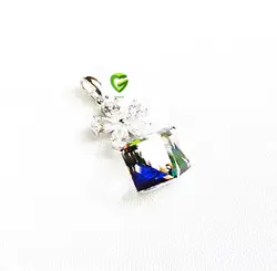 آویزسواروسکی نقره گلی کد425