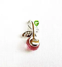 آویزسواروسکی نقره پروانه کد427