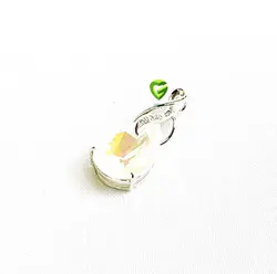 آویزسواروسکی نقره یخی کد416