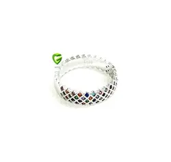 انگشترنقره زنانه رنگی کد410